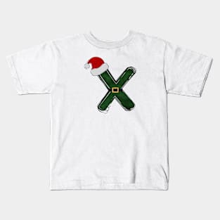 Letter X - Christmas Letter Kids T-Shirt